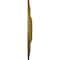 Ekena Millwork Traditional Ceiling Medallion (Fits Canopies up to 8 1/4"), Hand-Painted Gold, 31 1/2"OD x 2 1/2"P CM31TRGLS - alternate 3
